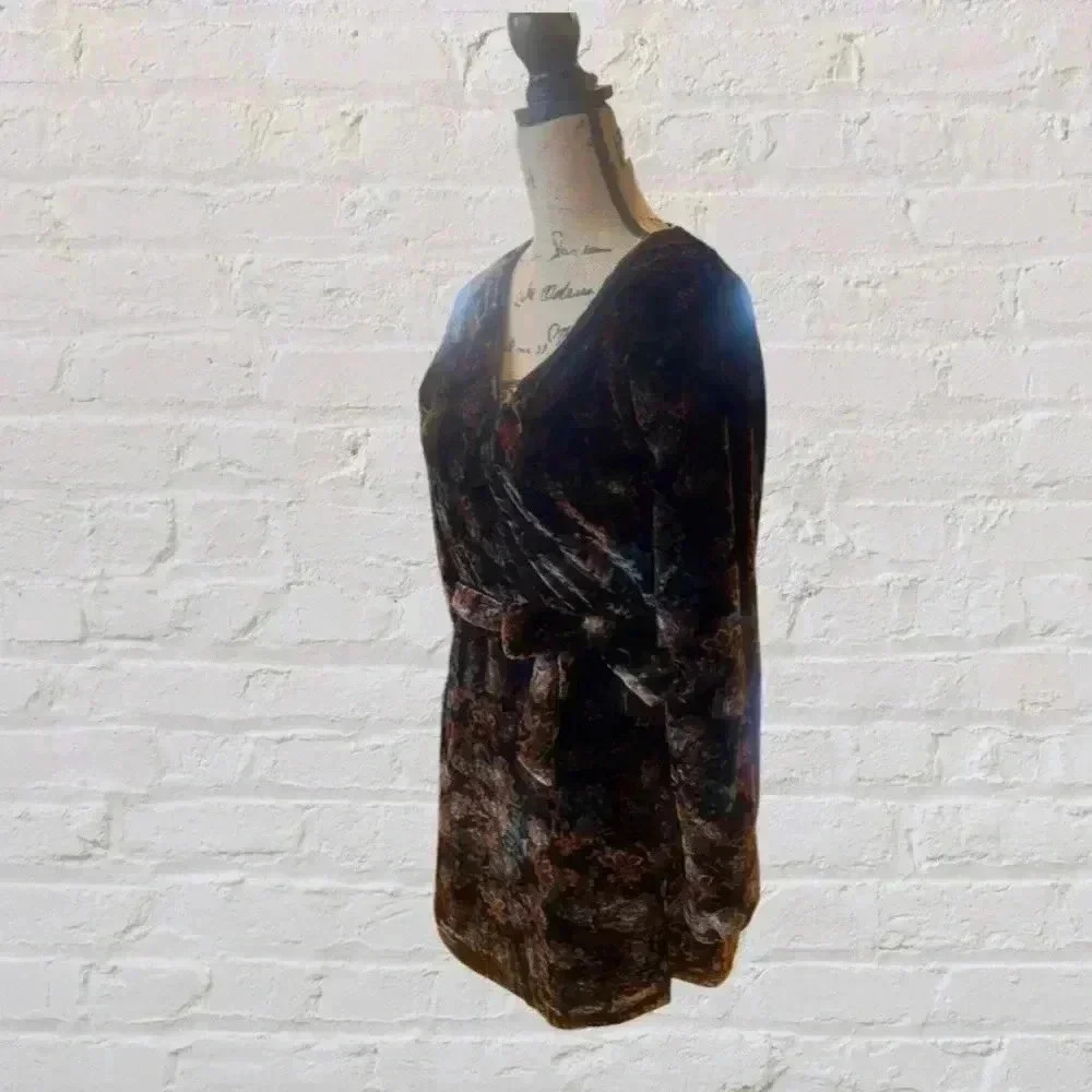 Chelsea & Violet Velvet Wrap Dress - Picture 3 of 6